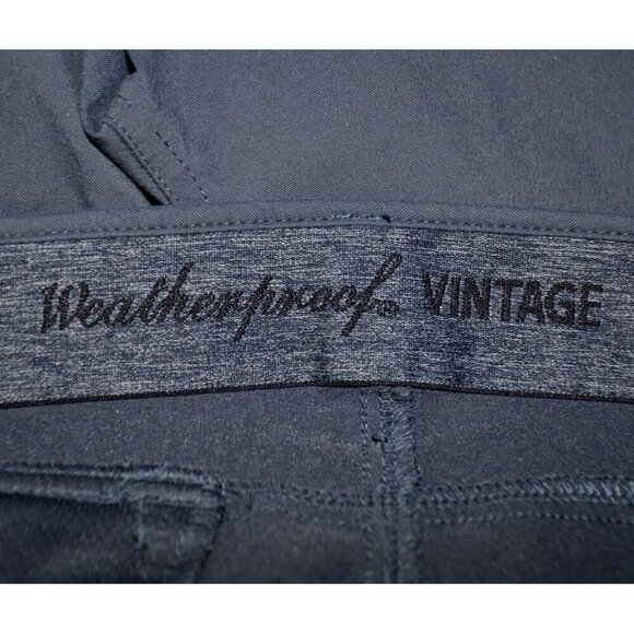 Weatherproof Vintage Mens Blue Straight Leg Nylon Tech Pants Size 36 X 30 Hiking - Picture 7 of 9